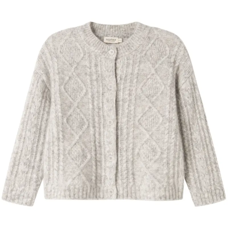 Marmar Mohair Cable Morning Dew Mel. Tavon Knit Cardigan 1