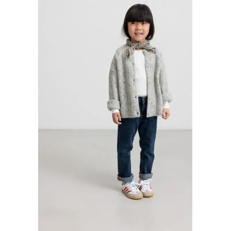 Marmar Mohair Cable Morning Dew Mel. Tavon Knit Cardigan 2