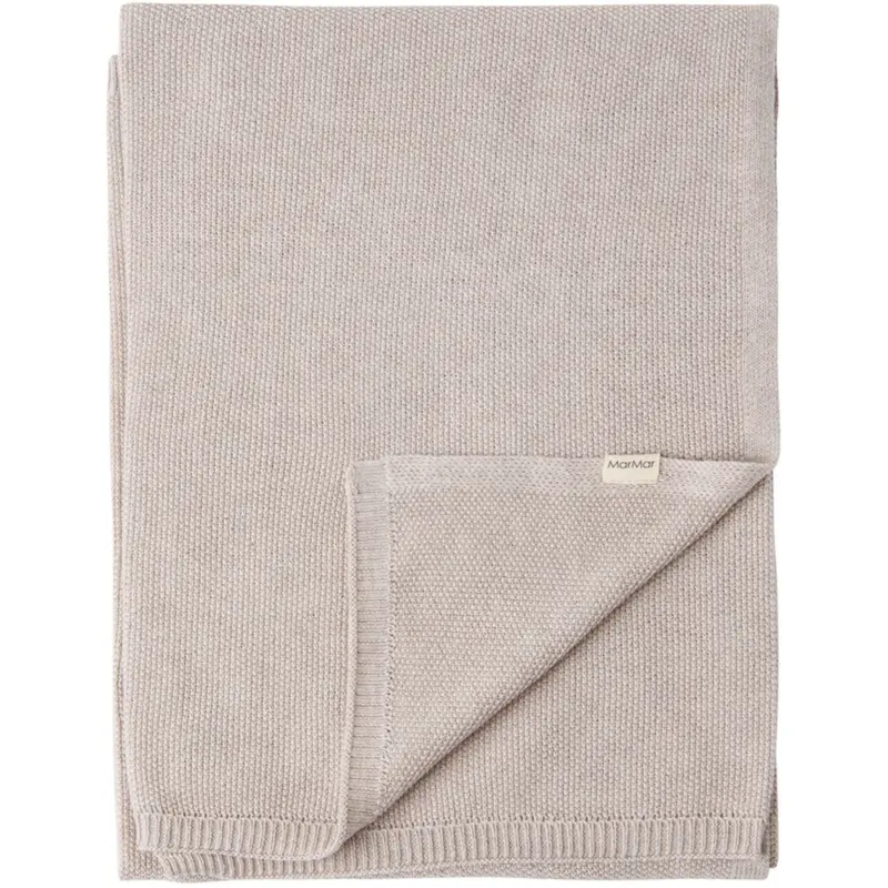 Marmar New Born Modal Mix Pearl Cashew Melange Alia Knit Blanket 1