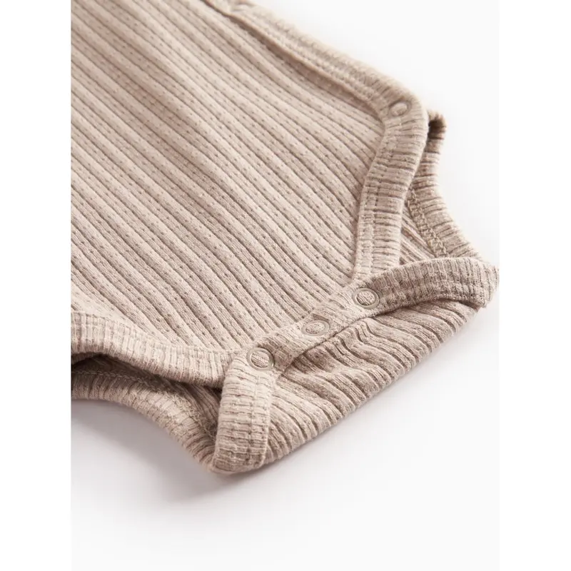 Marmar New Born Modal Pointelle Rib Soft Beige Belito Body 4