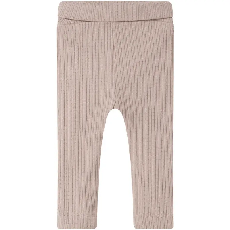 Marmar New Born Modal Pointelle Rib Soft Beige Piva Pants 4