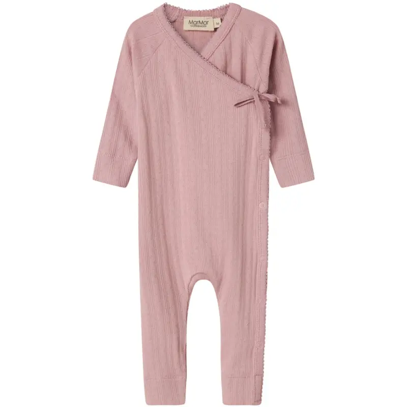 Marmar New Born Modal Pointelle Soft Berry Rula Onesies 1