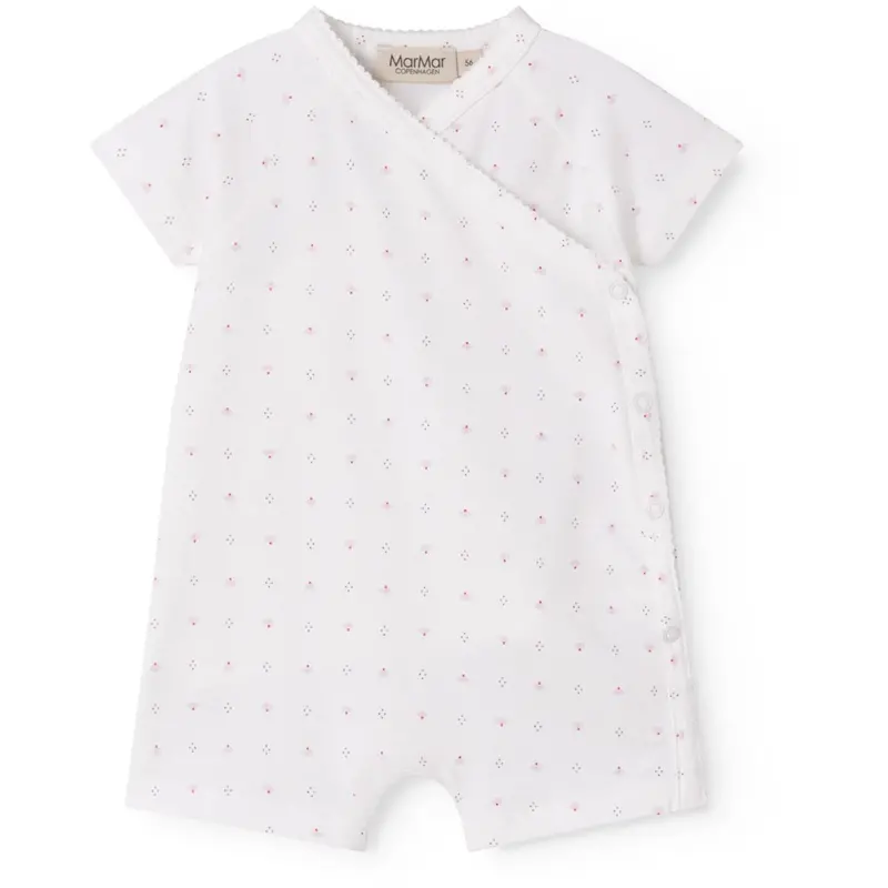 Marmar New Born Modal Smooth Print Tiny Tulip Rap Summer Romper 1