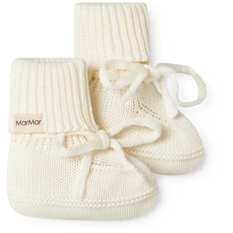 Marmar Newborn Modal Mix Mini Dots Gentle White Abootie Booties 1