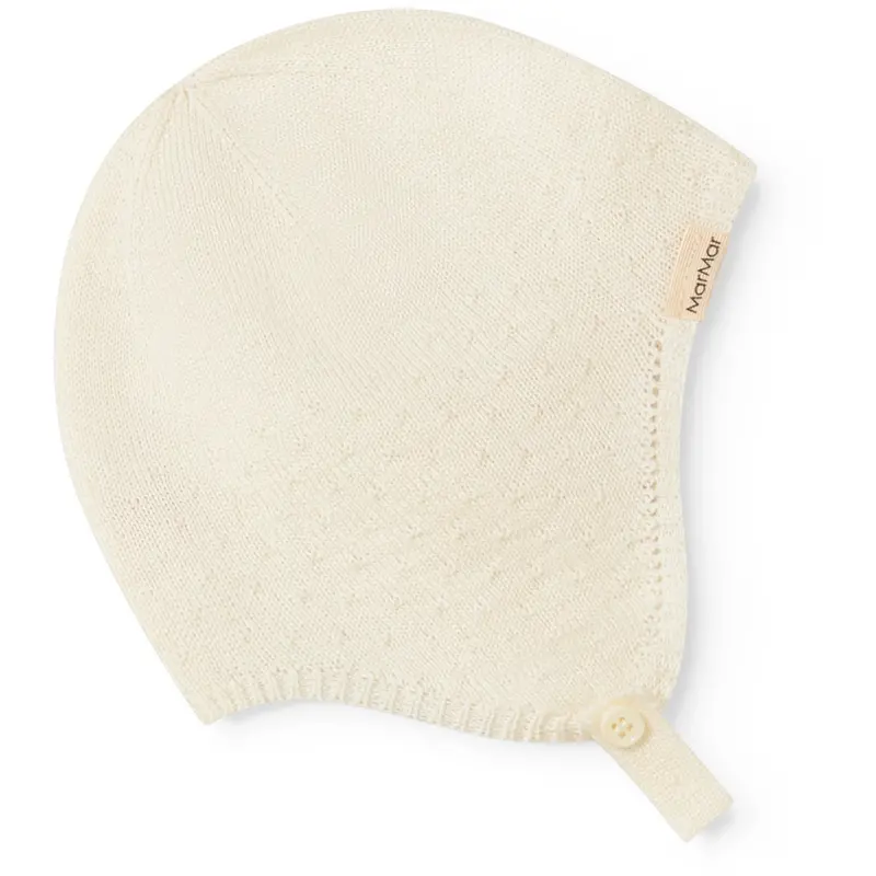 Marmar Newborn Modal Mix Mini Dots Gentle White Aly Hat 1