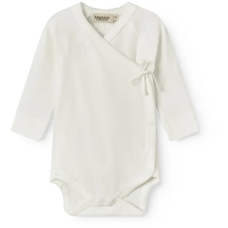 Marmar Newborn Modal Pointelle Gentle White Belita Body 1