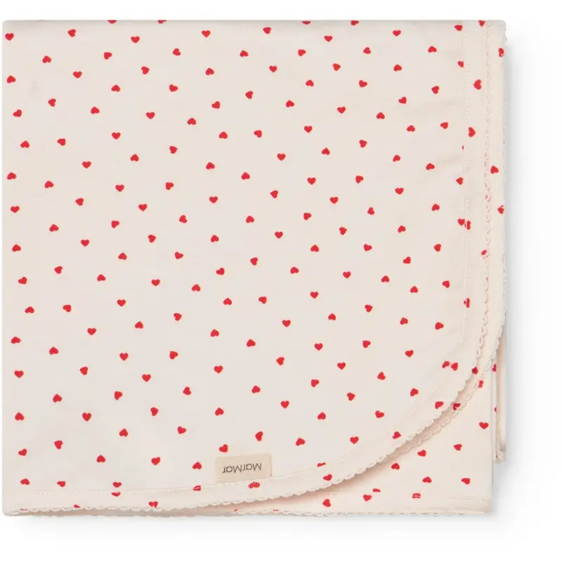 Marmar Newborn Modal Smooth Print Happy Hearts Alida Blanket 1