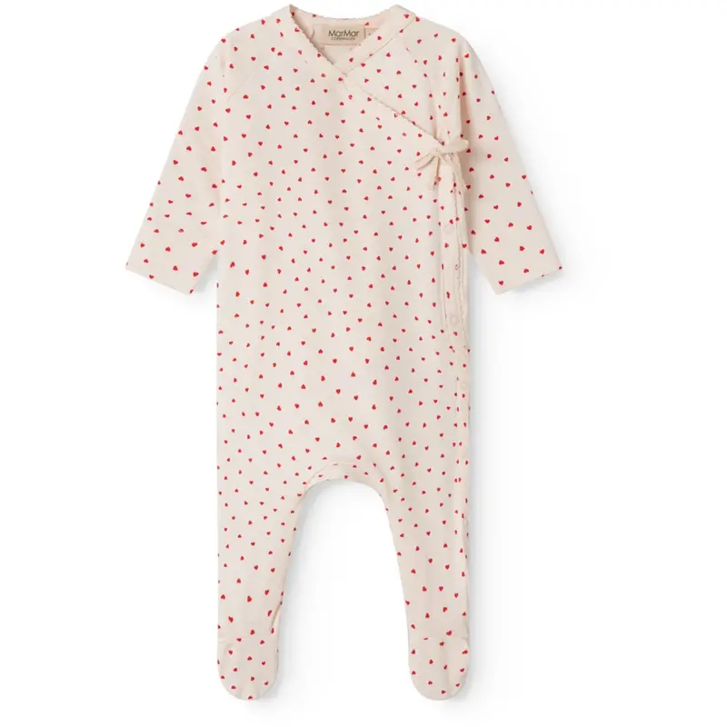 Marmar Newborn Modal Smooth Print Happy Hearts Rubetta Onesie 1