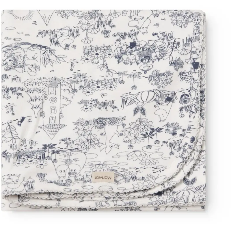 Marmar Newborn Modal Smooth Print Moominvalley Alida Blanket 1