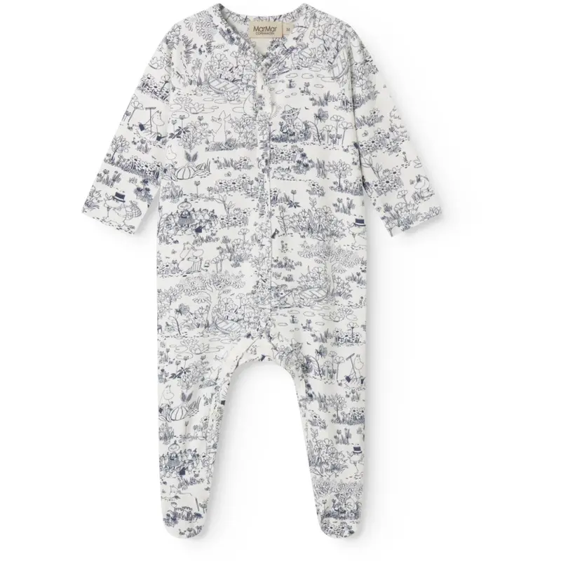 Marmar Newborn Modal Smooth Print Moominvalley Renas Onesie 1