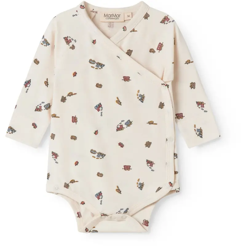 Marmar Newborn Modal Smooth Print Trains Belito Body 1