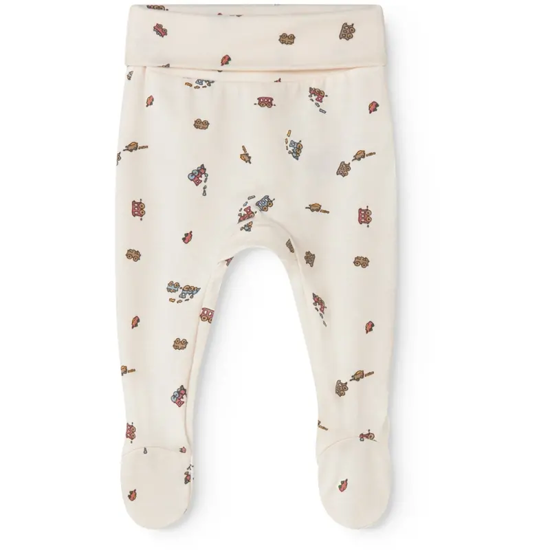 Marmar Newborn Modal Smooth Print Trains Pixa Pants 1