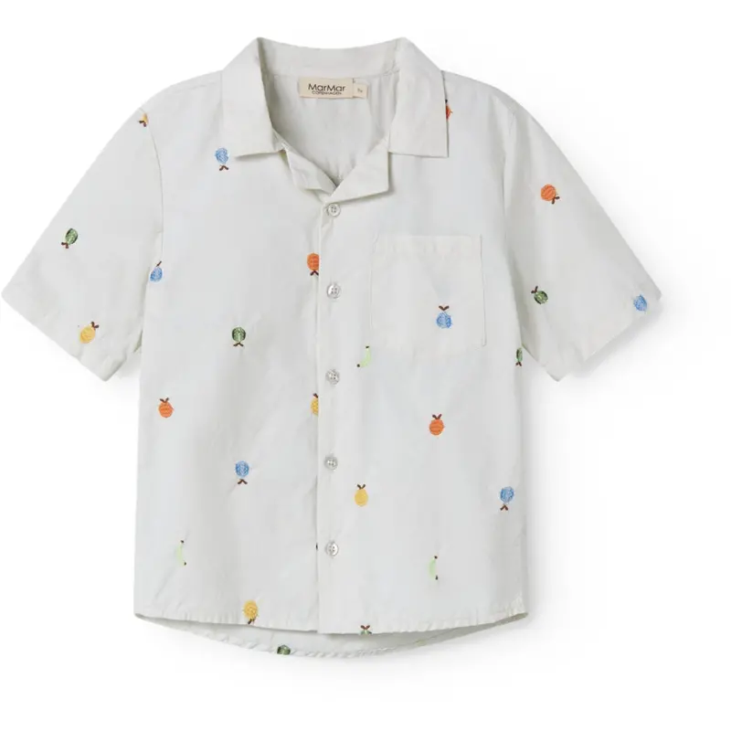 Marmar Poplin Fruit Emb Tage Shirt 1