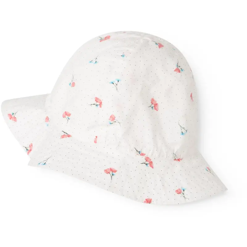 Marmar Poplin Poppy Alba Baby Long Sun Hat 1