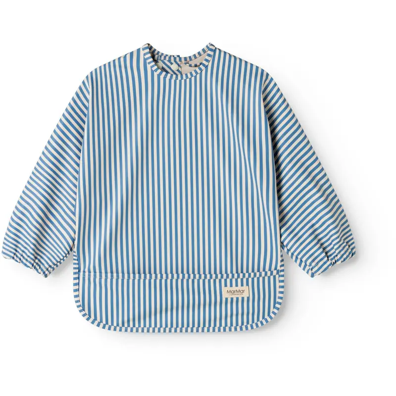 Marmar Pu Blue Stripe Apron Ls 1