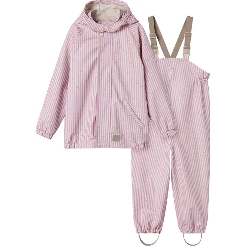 Marmar Rainwear Pink Stripe Oddy Set 1