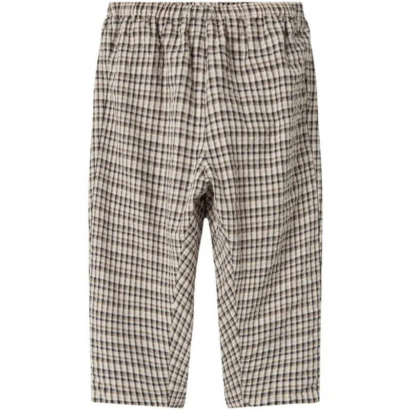 Marmar Seersucker Check Pilot Navy Check Palle Pants 1
