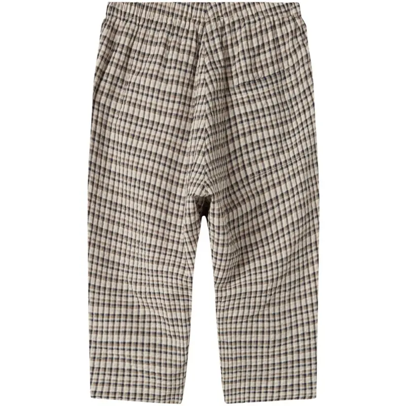 Marmar Seersucker Check Pilot Navy Check Palle Pants 5