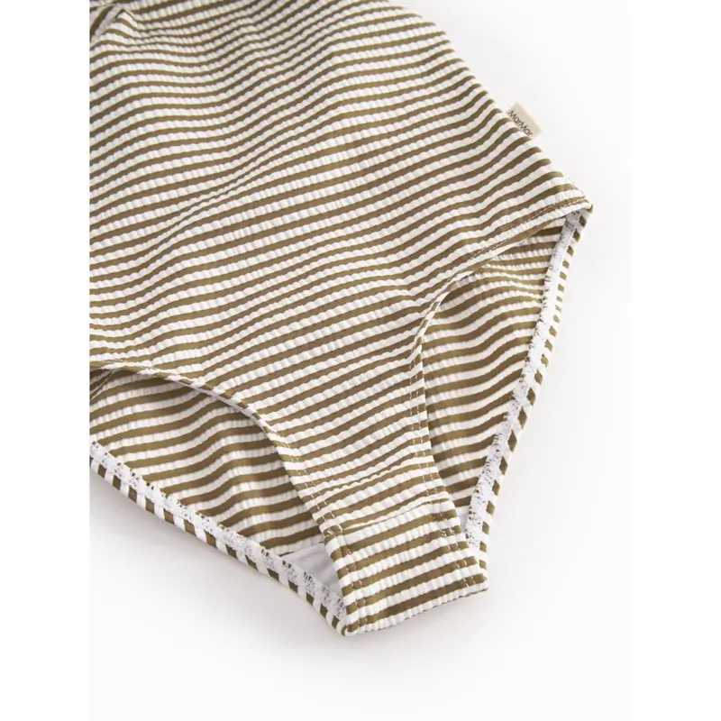 Marmar Seersucker Swim Dark Bronze Stripe Swilla Bathing Suit 5