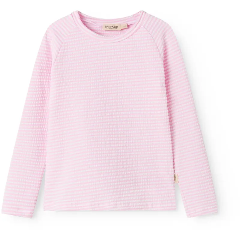 Marmar Seersucker Swim Pink Stripe Swean Tee 1