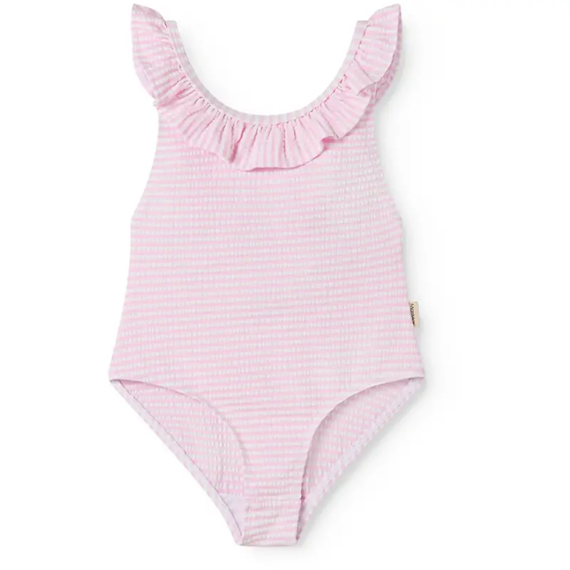 Marmar Seersucker Swim Pink Stripe Swilla Bathing Suit 1