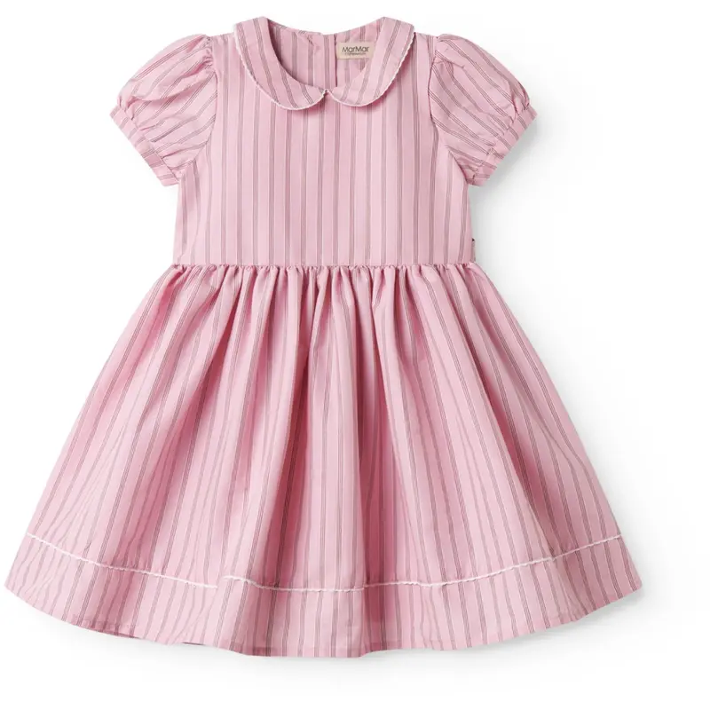Marmar Smooth Cotton Bonbon Pink Stripes Darcel Dress 1