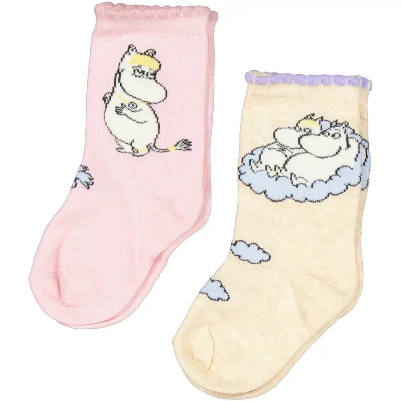 Marmar Socks Jacquard Lavender Moomin Socks Scallop (2-Pack) 1