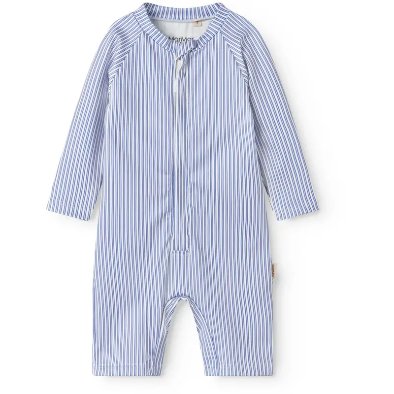 Marmar Swim Print Bolich Blue Stripe Swal Suit 1