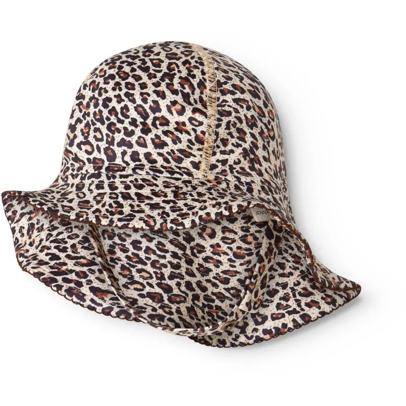 Marmar Swim Print Brown Leo Alba Splash Long Swim Hat 1
