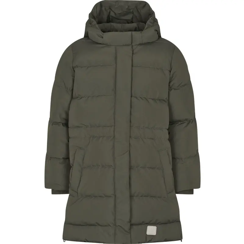 Marmar Tech. Puffer Dark Moss Oxford Coat 1