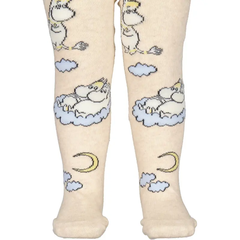 Marmar Tights Jacquard Beige Mel. Moomin Tights Jacquard 1