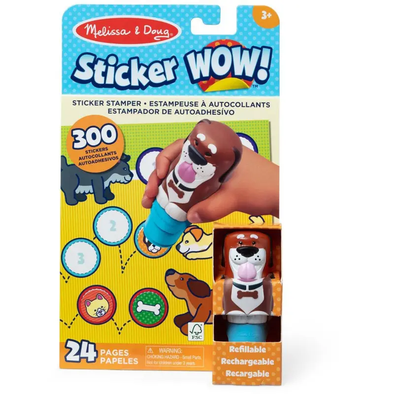 Melissa & Doug Brun Sticker Wow! Activity Pad Set Hund 1