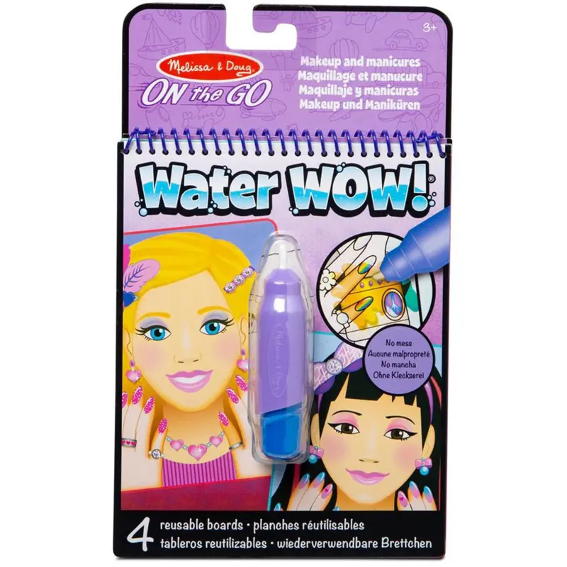 Melissa & Doug Lilla Water Wow! Water-Reveal Pad Makeup And Manicures 1