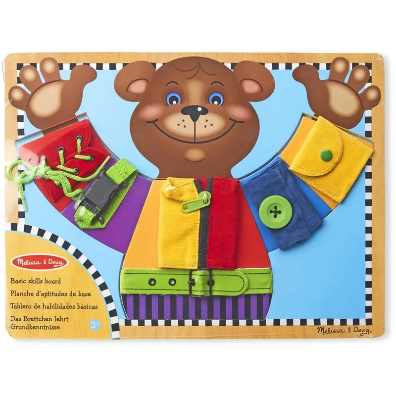 Melissa & Doug Multifarvet Activity Board Basic Skills 1