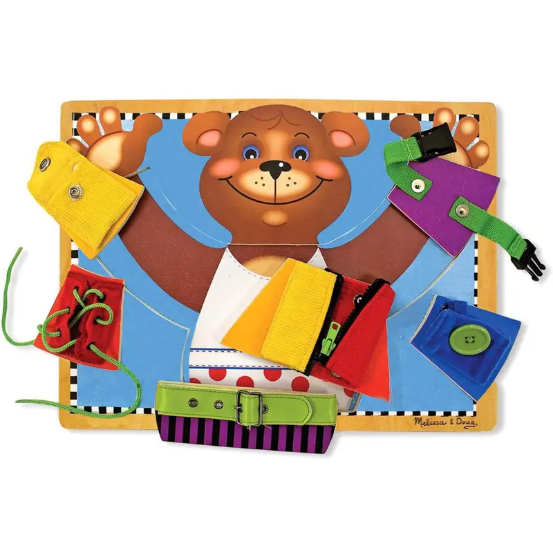 Melissa & Doug Multifarvet Activity Board Basic Skills 2