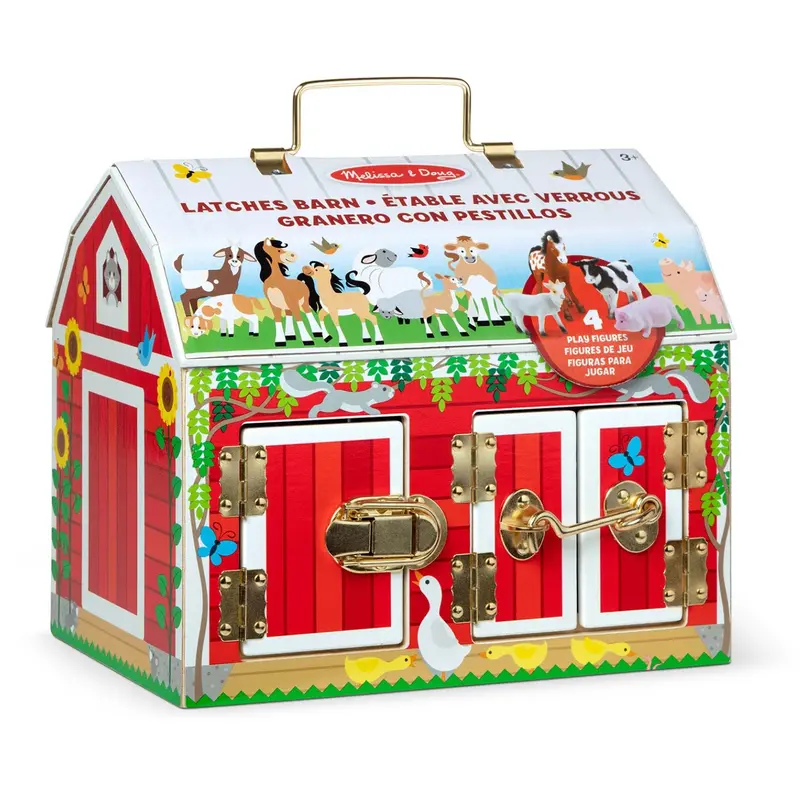 Melissa & Doug Multifarvet Activity Toy Lade I Wood With Hængsler 1