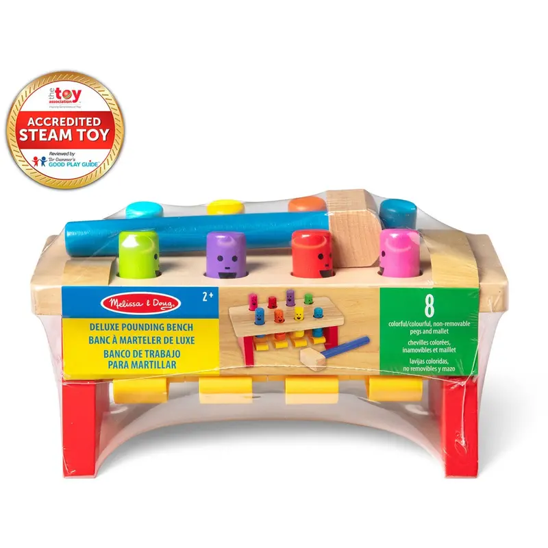 Melissa & Doug Multifarvet Hammerbænk Deluxe 1