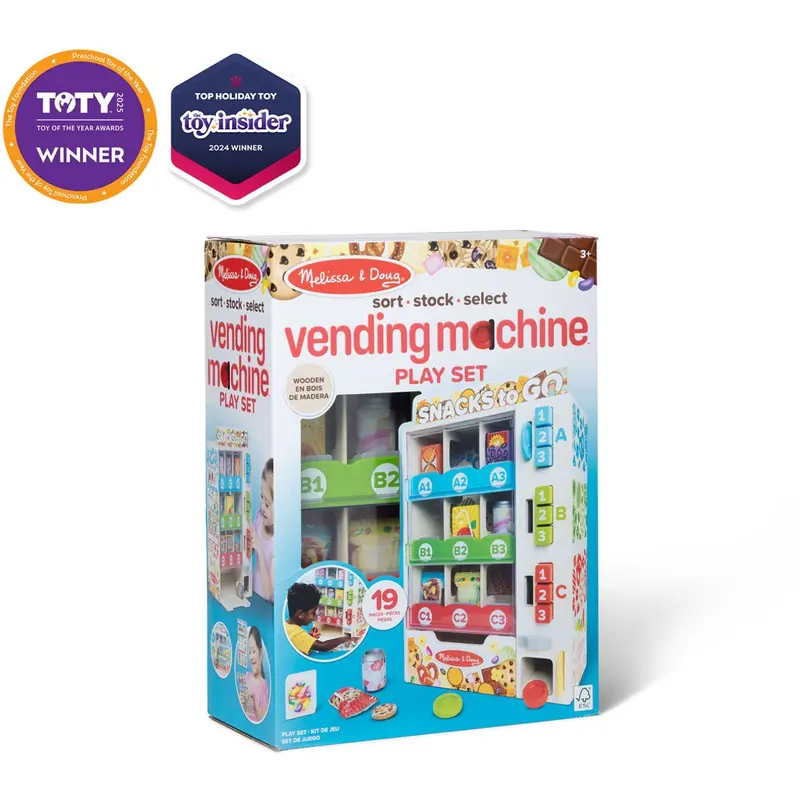 Melissa & Doug Multifarvet Legesæt - Salgsautomat: Snacks To Go 1