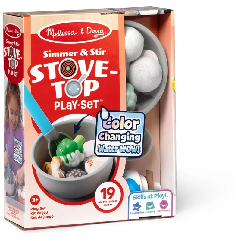 Melissa & Doug Multifarvet Legesæt - Water Wow! Simmer & Stir: Kogeplade-Sæt 1