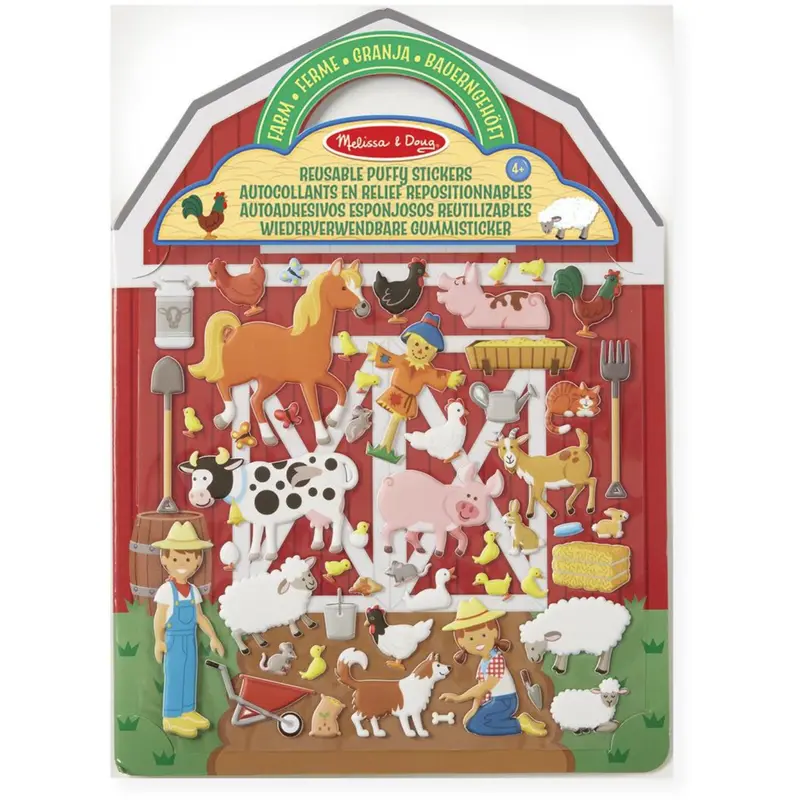Melissa & Doug Multifarvet Puffy Sticker Playset On The Farm 1