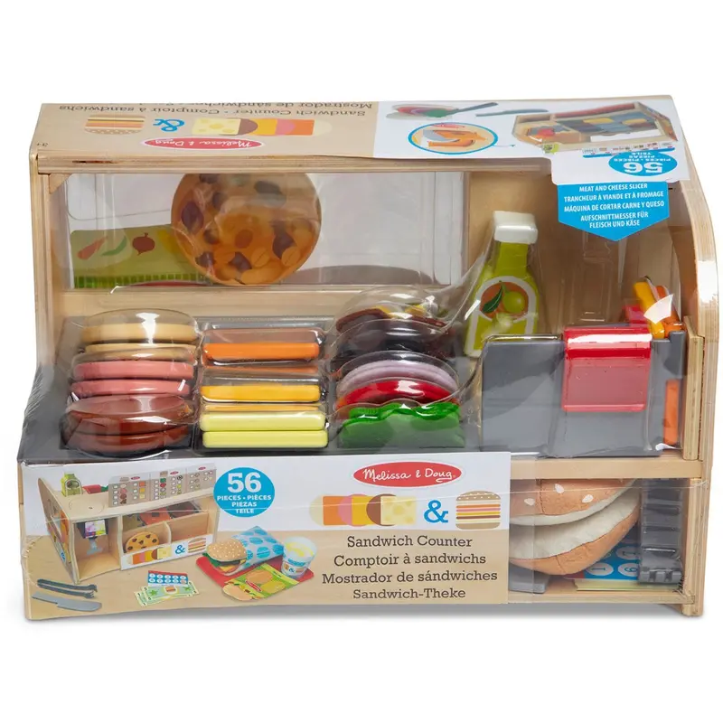 Melissa & Doug Multifarvet Sandwich-Disk Set With 52 Dele 1