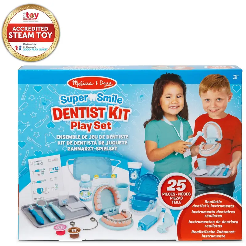 Melissa & Doug Multifarvet Toy Super Smile Dentist Play Set 1
