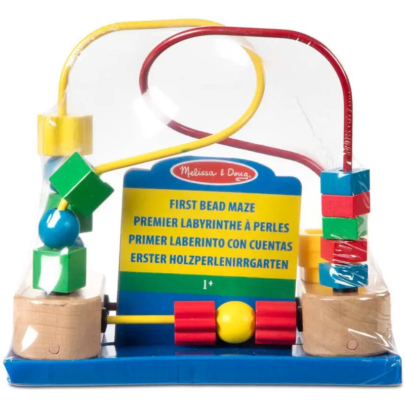 Melissa & Doug Multifarvet Wooden First Bead Maze 1