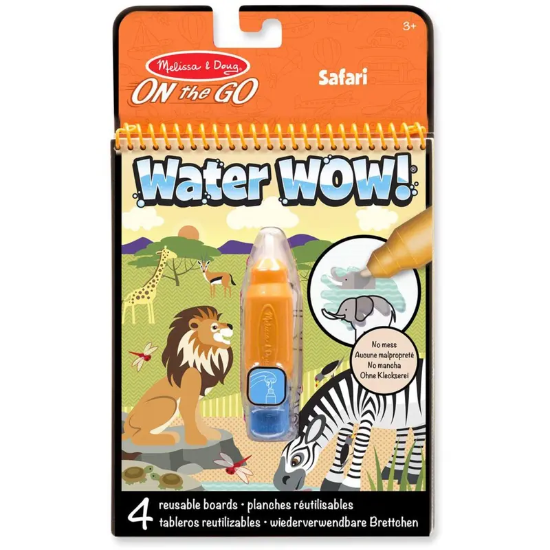 Melissa & Doug Orange Water Wow! Water-Reveal Pad Safari 1