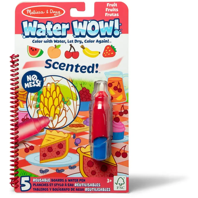 Melissa & Doug Rød Coloring Book "Water Wow!" Frugtdufte 1