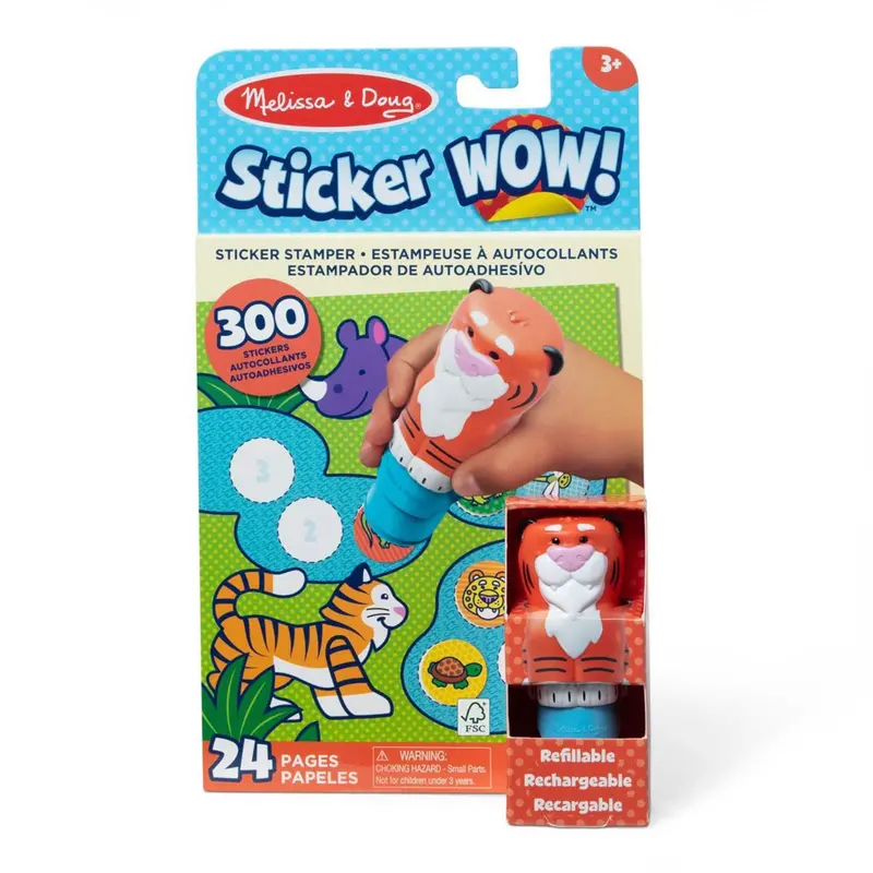 Melissa & Doug Rød Sticker Wow! Activity Pad Set Tiger 1