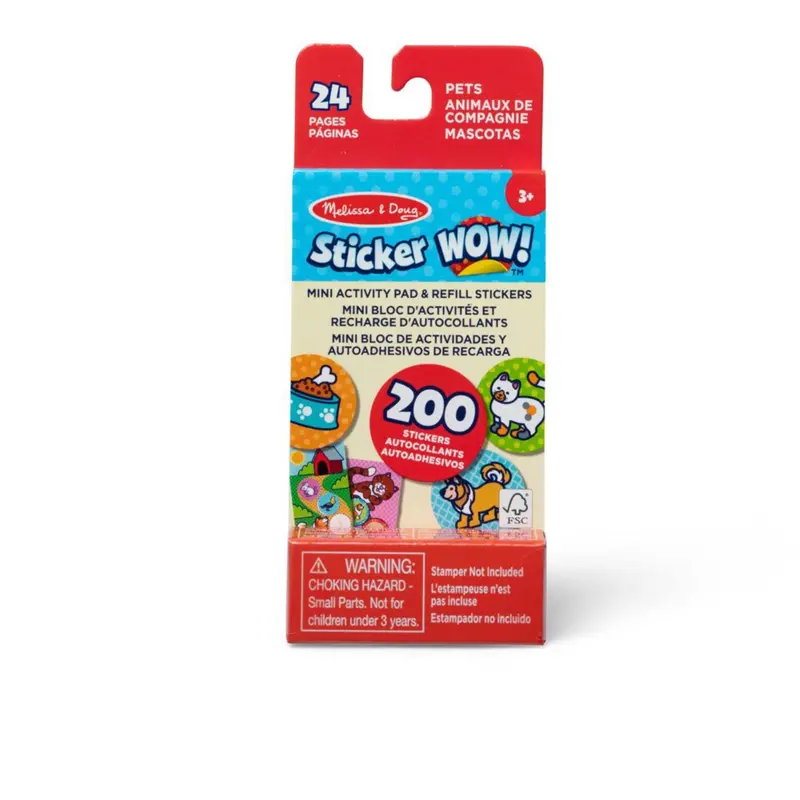Melissa & Doug Rød Sticker Wow! Refill W/ Mini Pad Pets 1