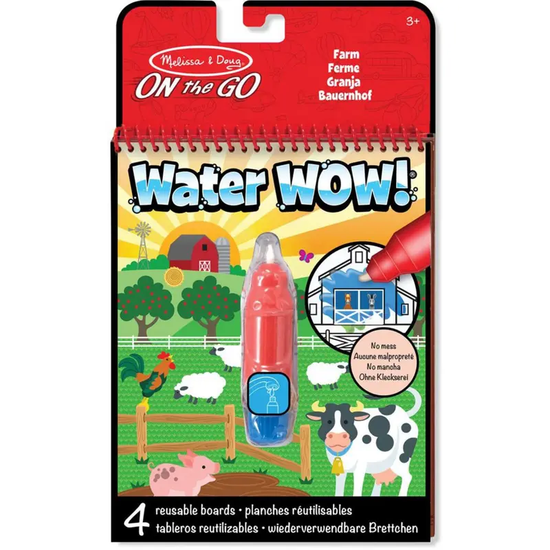 Melissa & Doug Rød Water Wow! Water-Reveal Pad Bondegård 1