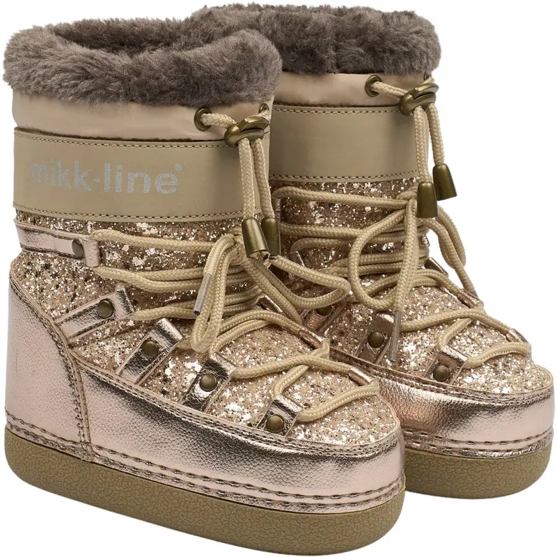Mikk-Line Champagne Glitter Snow Boot Glitter 1