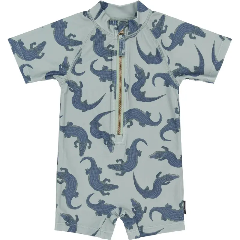 Mikk-Line Croco Aop Swim Suit Uv Aop 1